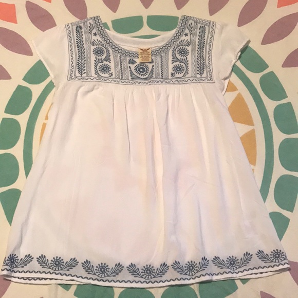 Tops - White & Blue Top